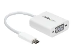 StarTech.com USB-C to VGA Adapter - White 1080p - Video Converter For Your MacBook Pro / Projector / VGA Display (CDP2VGAW) - USB/VGA-adapter - 24 pin USB-C til HD-15 (VGA) - 17.5 m