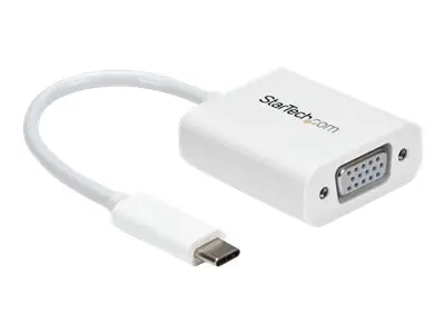 StarTech.com USB-C to VGA Adapter - White 1080p Video Converter Fo...
