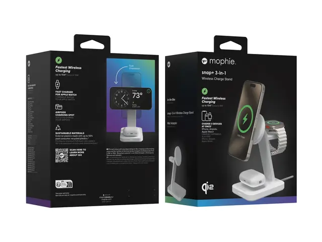 mophie snap+ 3-in-1 - Trådløst ladestativ 15 watt Europa