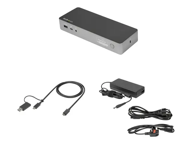 StarTech.com USB-C & USB-A Dock, Hybrid Universal Laptop Docking S...