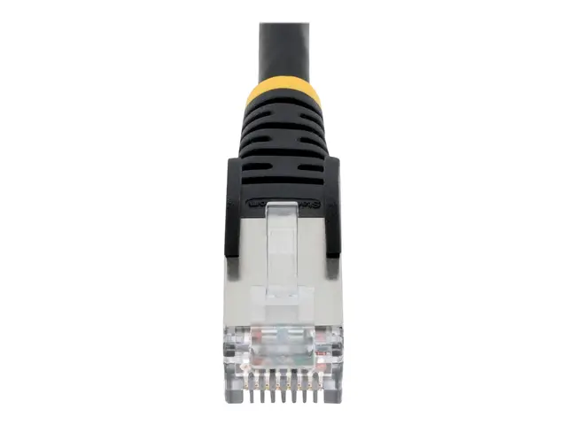StarTech.com 1.5m CAT6a Ethernet Cable - Black Low Smoke Zero Halo...