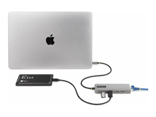 StarTech.com 3-Port USB-C Hub with 2.5 Gigabit Ethernet and 100W P...