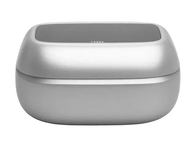 JBL LIVE Flex 4 - True wireless-hodetelefoner med mikrofon i øret - Bluetooth - aktiv støydemping - sølv 