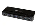 StarTech.com 7 Port USB 3.0 Hub - Up To 5 Gbps 7 x USB - Universal Multi Port USB Extender for Your Desktop - USB Powered (ST7300USB3B) - hub - 7 porter