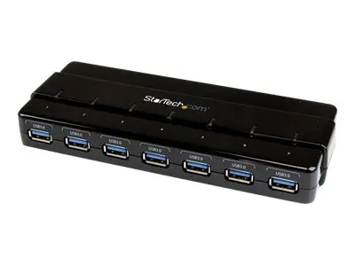 StarTech.com 7 Port USB 3.0 Hub - Up To 5 Gbps x Universal Multi E...