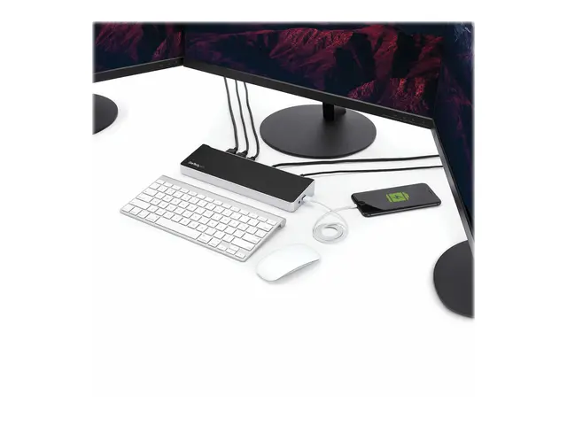 StarTech.com 4K USB-C Dock - Triple Monitor Mac & Windows 60W USB ...