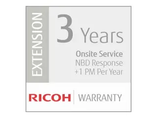 Ricoh Scanner Service Program 3 Year Extended Warranty for Fujitsu Mid-Volume Production Scanners utvidet serviceavtale (forlengelse) - 3 &#229;r - p&#229; stedet