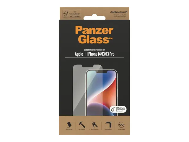 PanzerGlass - Skjermbeskyttelse for mobiltelefon klassisk passform...