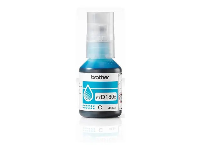 Brother BTD180C - Cyan original blekkrefill for DCP-T580DW