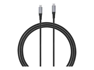 Andersson - USB-kabel - 24 pin USB-C (hann) til 24 pin USB-C (hann) USB 3.2 - 5 A - 3 m - USB Power Delivery (100 W), flettet belegg - svart, romgr&#229;