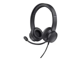 Trust HS-201 - Hodesett - on-ear kablet - USB-A - svart