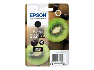Epson 202XL - 13.8 ml - XL - svart - original blære med RF/lyd-alarm - blekkpatron - for Expression Premium XP-6000, XP-6005