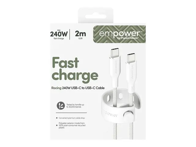 empower by PanzerGlass - USB-kabel USB-C (hann) til USB 2.0 48 V 5...