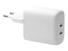 dbramante1928 re-charge - Strømadapter - 30 watt 2 utgangskontakter (USB-C) - hvit - Europa