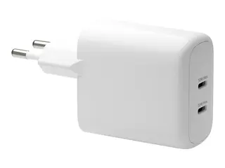 dbramante1928 re-charge - Strømadapter - 30 watt 2 utgangskontakter (USB-C) - hvit - Europa