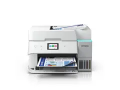 Epson EcoTank ET-4956 - Multifunksjonsskriver farge - ink-jet - ITS - A4/Letter (medie) - opp til 12 spm (kopiering) - opp til 18 spm (trykking) - 250 ark - 33.6 kbps - Wi-Fi(ac), USB, LAN - hvit