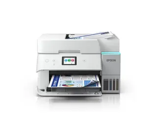 Epson EcoTank ET-4956 - Multifunksjonsskriver farge - ink-jet - ITS - A4/Letter (medie) - opp til 12 spm (kopiering) - opp til 18 spm (trykking) - 250 ark - 33.6 kbps - Wi-Fi(ac), USB, LAN - hvit