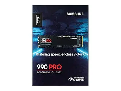 Samsung 990 PRO MZ-V9P2T0BW - SSD kryptert 2 TB intern M.2 2280 PC...