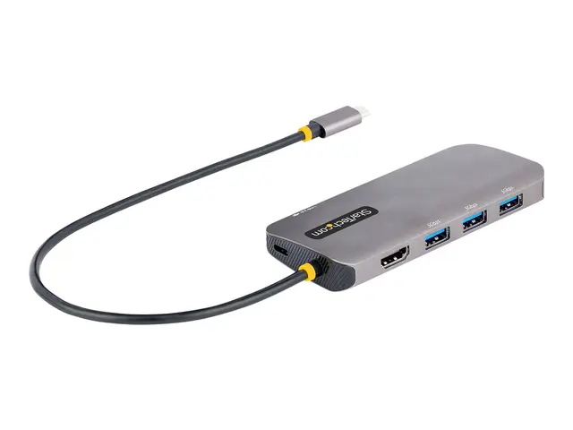StarTech.com USB C Multiport Adapter, 4K 60Hz HDMI Video, 3-Port 5...