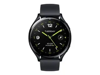 Xiaomi Watch 2 - Smartklokke med stropp - håndleddstørrelse: 140-210 mm display 1.43" - 32 GB - Bluetooth, Wi-Fi - 36.8 g - svart