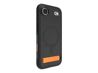 ZAGG Sedona Snap - Baksidedeksel for mobiltelefon med stativ - MagSafe-samsvar - grafen - flom svart - for Apple iPhone Air