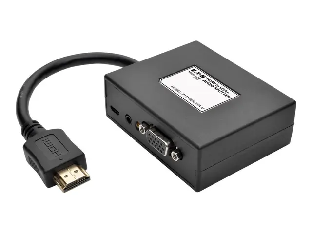 Eaton Tripp Lite series 2-Port HDMI to VGA Splitter Audio/Video Ad...