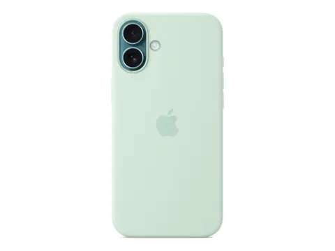 Apple - Beskyttende deksel for mobiltelefon MagSafe-samsvar - silikon - akvamarin - for iPhone 16 Plus