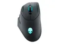Alienware AW620M - Mus - h&#248;yrehendt optisk - 7 knapper - kablet, tr&#229;dl&#248;s - USB, 2.4 GHz - Dark Side of the Moon - l&#248;svekt - boks