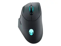 Alienware AW620M - Mus - h&#248;yrehendt - optisk 7 knapper - kablet, tr&#229;dl&#248;s - USB, 2.4 GHz - Dark Side of the Moon - l&#248;svekt - boks