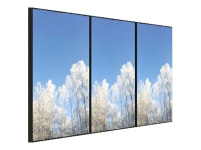 HI-ND VIDEO ROW - Monteringssett portrett for 3x1 videovegg grå sk...