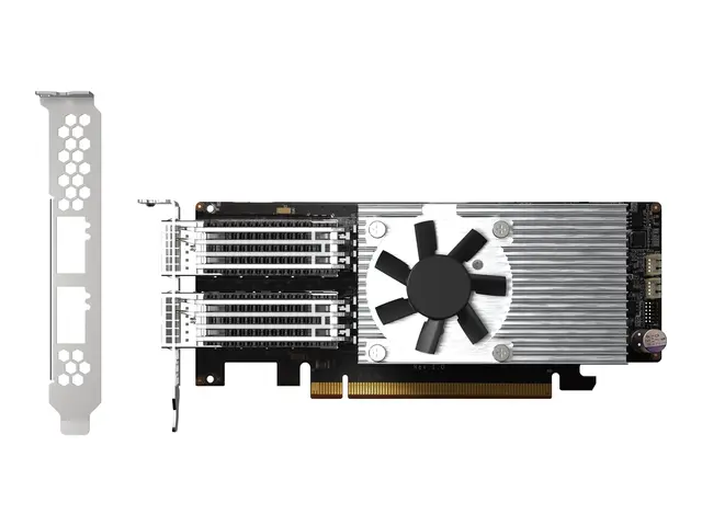 QNAP QXG-100G2SF-E810 - Nettverksadapter - PCIe 4.0 x16 lav profil...