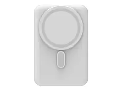 mophie snap+ - Trådløs ladepute / ladestativ med stativ - 10000 mAh - 20 watt (USB-C) - hvit