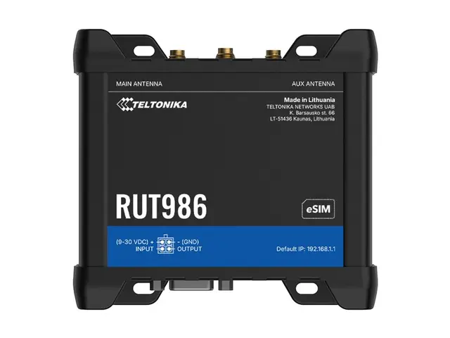 Teltonika RUT986 - Trådløs ruter WWAN 3-portssvitsj 2,4 GHz 4G, 3G...