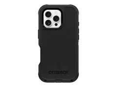 OtterBox Defender Series - Baksidedeksel for mobiltelefon MagSafe-samsvar - silikon - svart - for Apple iPhone 16 Pro