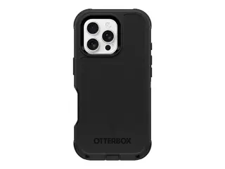 OtterBox Defender Series - Baksidedeksel for mobiltelefon MagSafe-samsvar - silikon - svart - for Apple iPhone 16 Pro