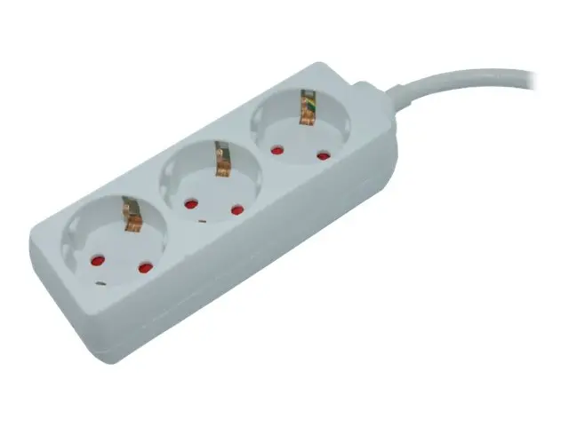 Elivi - Flerkoplingslist - AC 250 V - utgangskontakter: 3 (3 x str...