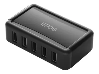 EPOS MCH 7 - Strømforsyning - 7 utgangskontakter (USB) for IMPACT SDW 5013T, 5016T, 5033T, 5036T, 5063T, 5066T