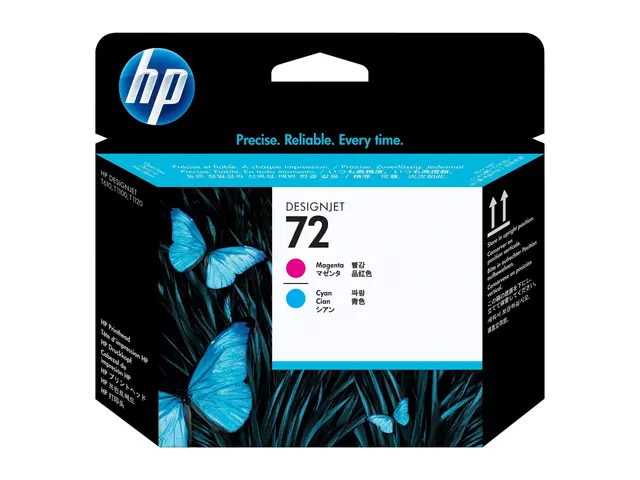 HP 72 - Cyan, magenta skriverhode for DesignJet T1100, T1100ps, T1...
