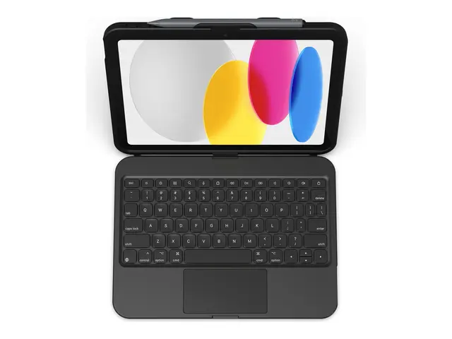 ZAGG Tough Keys - Tastatur og folioveske (boks) med styrepute USB-...