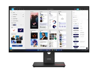 Lenovo ThinkVision T32UD-40 - LED-skjerm 32&quot; (31.5&quot; synlig) - 3840 x 2160 4K @ 75 Hz - IPS - 350 cd/m&#178; - 1500:1 - 4 ms - HDMI, DisplayPort, USB-C - eklipsesvart