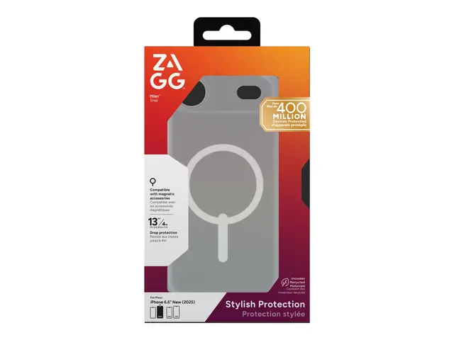 ZAGG Milan Snap - Baksidedeksel for mobiltelefon MagSafe-samsvar g...
