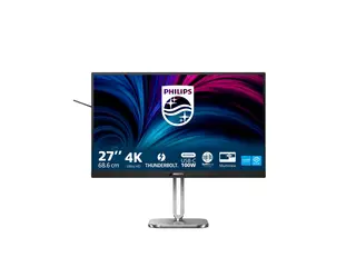 Philips 27B2U6903 - 6000 Series - LED-skjerm 27" - 3840 x 2160 4K UHD (2160p) @ 60 Hz - IPS - 350 cd/m² - 1000:1 - 4 ms - Thunderbolt 4, 2xHDMI, DisplayPort - høyttalere - sølv, koksgrå