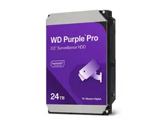 WD Purple Pro WD241PURP - Harddisk 24 TB - overvåking, smartvideo - intern - 3.5" - SATA 6Gb/s - 7200 rpm - buffer: 512 MB