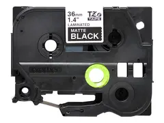 Brother TZe-M365 - Matt - adhesiv hvittrykk på mattsvart - Rull (3,6 cm x 8 m) 1 kassett(er) laminert teip - for P-Touch PT-530, PT-9200DX, PT-9200PC