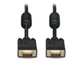 Eaton Tripp Lite Series VGA High-Resolution RGB Coaxial Cable (HD15 M/M), 6 ft. (1.83 m) VGA-kabel - HD-15 (VGA) (hann) til HD-15 (VGA) (hann) - 1.8 m - formst&#248;pt - svart