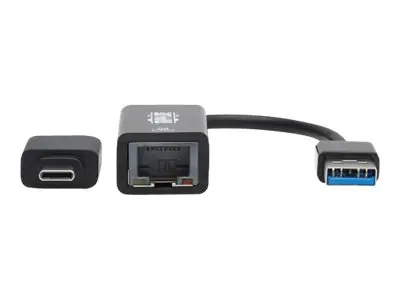 Eaton Tripp Lite Series USB-C, USB-A to RJ45 Gigabit Ethernet Netw...