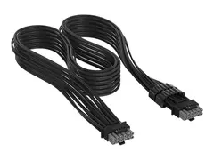 CORSAIR Elite Premium - Strømkabel - 16-stifts PCI-strøm (hann) til 16-stifts PCI-strøm (hann) 65 cm - individually sleeved - svart