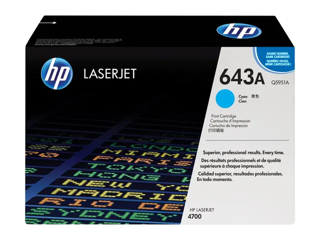 HP 643A - Cyan - original - LaserJet - tonerpatron (Q5951A) - for ...