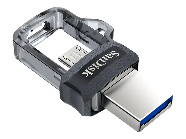 SanDisk Ultra Dual - USB-flashstasjon - 64 GB USB 3.0 / micro USB 