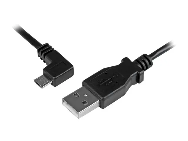 StarTech.com Left Angle Micro USB Cable - 1 ft / 0.5m 90 degree Co...